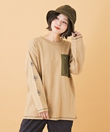 CUBE SUGAR（キューブシュガー）の「度詰スムース ロングスリーブ Tシャツ（Tシャツ/カットソー）」
