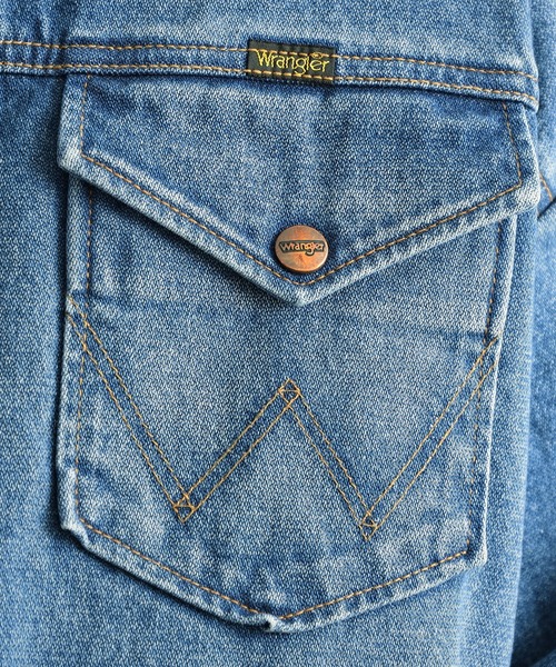 Wrangler(ラングラー)の「Wrangler/ラングラー ランチコート(ライダースジャケット・メンズ・ブラック/ブラウン/インディゴブルー/サーモンピンク・SMALL/MEDIUM/LARGE/X-LARGE)」の15枚目の写真