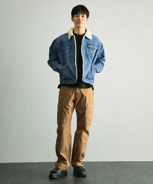 Wrangler(ラングラー)の「Wrangler/ラングラー ランチコート(ライダースジャケット・メンズ・ブラック/ブラウン/インディゴブルー/サーモンピンク・SMALL/MEDIUM/LARGE/X-LARGE)」の12枚目の写真