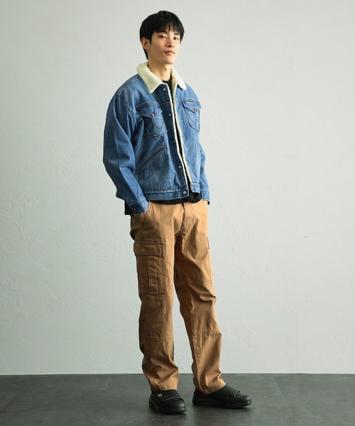 Wrangler(ラングラー)の「Wrangler/ラングラー ランチコート(ライダースジャケット・メンズ・ブラック/ブラウン/インディゴブルー/サーモンピンク・SMALL/MEDIUM/LARGE/X-LARGE)」の13枚目の写真