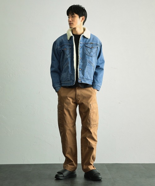 Wrangler(ラングラー)の「Wrangler/ラングラー ランチコート(ライダースジャケット・メンズ・ブラック/ブラウン/インディゴブルー/サーモンピンク・SMALL/MEDIUM/LARGE/X-LARGE)」の14枚目の写真