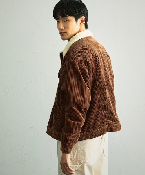 Wrangler(ラングラー)の「Wrangler/ラングラー ランチコート(ライダースジャケット・メンズ・ブラック/ブラウン/インディゴブルー/サーモンピンク・SMALL/MEDIUM/LARGE/X-LARGE)」の20枚目の写真