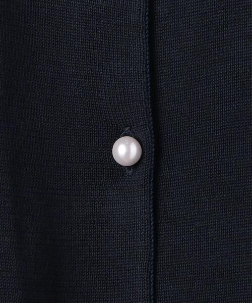 MUVEIL（ミュベール）の「＜MUVEIL（ミュベール）＞BACK LACE カーディガン ■■■（カーディガン/ボレロ・レディース・ベージュ/ネイビー・36）」の7枚目の写真