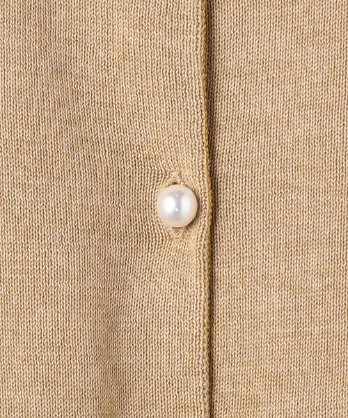 MUVEIL（ミュベール）の「＜MUVEIL（ミュベール）＞BACK LACE カーディガン ■■■（カーディガン/ボレロ・レディース・ベージュ/ネイビー・36）」の11枚目の写真