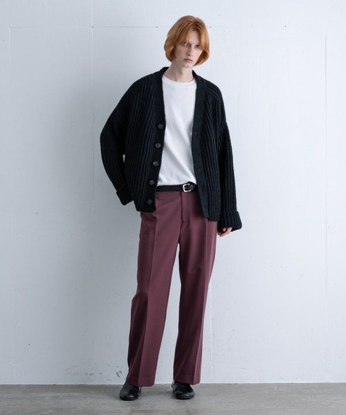 ln fortis（ロンフォルティス）の「ln fortis - ワイドスリーブプリーツカーディガン（カーディガン/ボレロ・メンズ・アイボリー/ブルー/ブラック・SMALL/MEDIUM）」の20枚目の写真