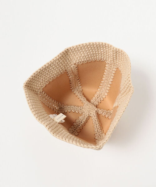 Ray BEAMS(レイビームス)の「CONTROL FREAK / クロッシェ フレア ハット(ハット・レディース・ベージュ/ブラック・ONE SIZE)」の9枚目の写真