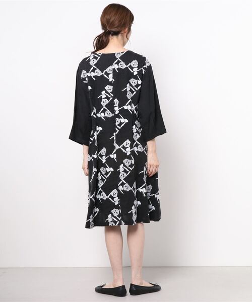 rikolekt（リコレクト）の「paper flower ワンピース（ワンピース・レディース・ブラック・M）」の3枚目の写真