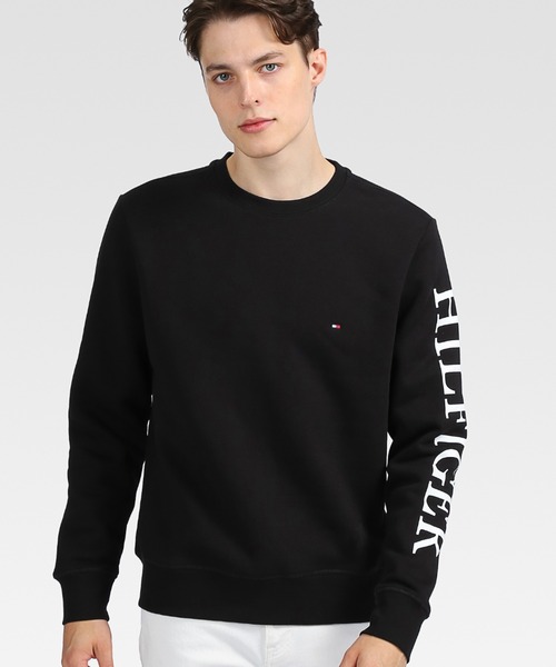 TOMMY HILFIGER（トミーヒルフィガー）の「【オンライン限定】スリーブロゴトレーナー（スウェット・メンズ・ホワイト/ブラック・SMALL/MEDIUM/LARGE/X-LARGE）」の17枚目の写真