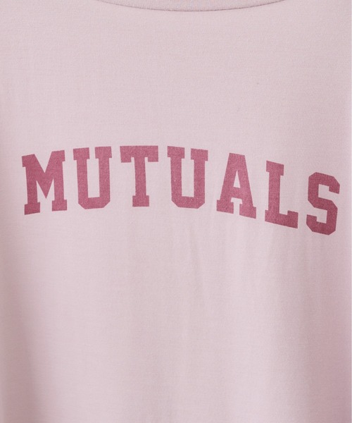 natural couture(ナチュラルクチュール)の「【おうちナチュ】シアバター加工ドルマンロゴT(Tシャツ/カットソー・レディース・オフホワイト/ラベンダー/スミクロ・FREE)」の22枚目の写真