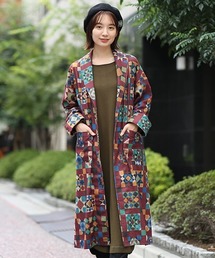 チチカカ | アメリカンキルトプリントガウン(チェスターコート)