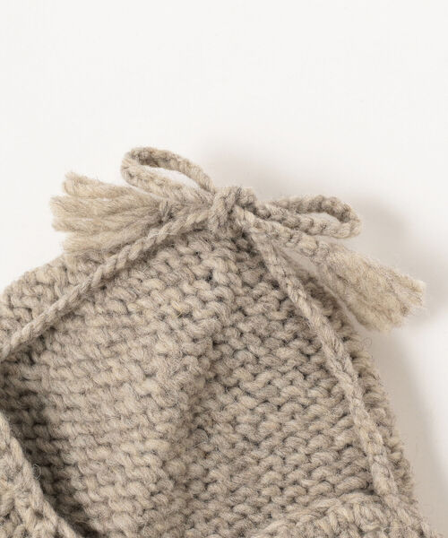 BEAMS BOY(ビームスボーイ)の「BEAMS BOY / ニット イヤー キャップ(ニットキャップ/ビーニー・レディース・ブラック/グレー/オリーブ・ONE SIZE)」の5枚目の写真