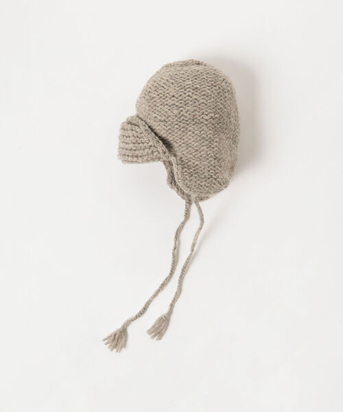 BEAMS BOY(ビームスボーイ)の「BEAMS BOY / ニット イヤー キャップ(ニットキャップ/ビーニー・レディース・ブラック/グレー/オリーブ・ONE SIZE)」の10枚目の写真