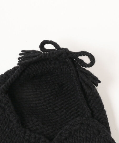 BEAMS BOY(ビームスボーイ)の「BEAMS BOY / ニット イヤー キャップ(ニットキャップ/ビーニー・レディース・ブラック/グレー/オリーブ・ONE SIZE)」の7枚目の写真