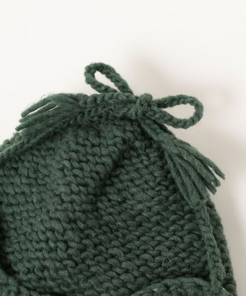 BEAMS BOY(ビームスボーイ)の「BEAMS BOY / ニット イヤー キャップ(ニットキャップ/ビーニー・レディース・ブラック/グレー/オリーブ・ONE SIZE)」の12枚目の写真