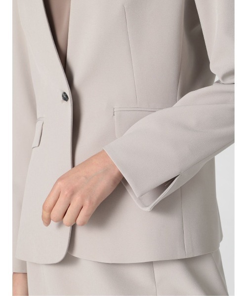 m.f.editorial(エムエフエディトリアル)の「エムエフエディトリアルレディース/m.f.editorial:Women ダブルクロス セットアップ カラーレスジャケット (セットアップパンツ・スカートございます)(スーツジャケット・レディース・ライトグレー・S/X-LARGE/MEDIUM/LARGE)」の9枚目の写真