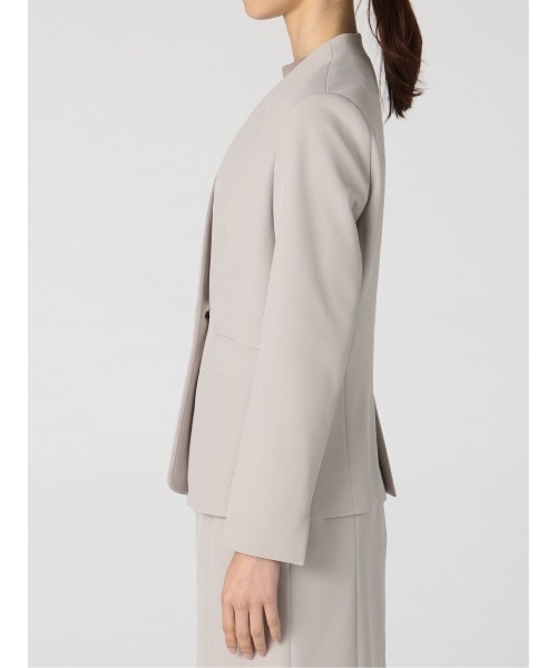 m.f.editorial(エムエフエディトリアル)の「エムエフエディトリアルレディース/m.f.editorial:Women ダブルクロス セットアップ カラーレスジャケット (セットアップパンツ・スカートございます)(スーツジャケット・レディース・ライトグレー・S/X-LARGE/MEDIUM/LARGE)」の10枚目の写真