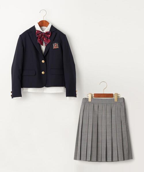 green label relaxing（グリーンレーベルリラクシング）の「【WEB限定】ジャケット+スカート+ブラウス+リボンセット（テーラードジャケット・キッズ・その他1・150cm/160cm）」の4枚目の写真