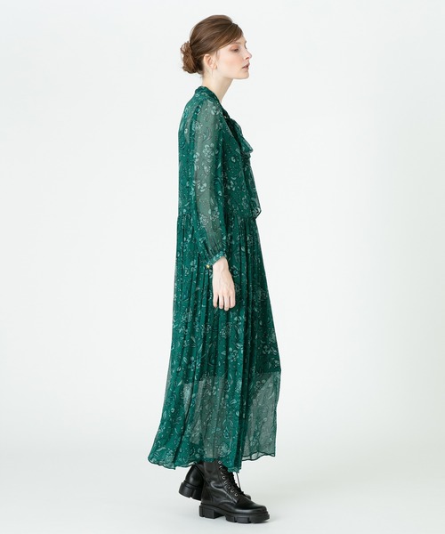Loulou ワンピース Willoughby 楊柳フラワーリボンワンピース ワンピース Loulou Willoughby ルル ウィルビー のファッション