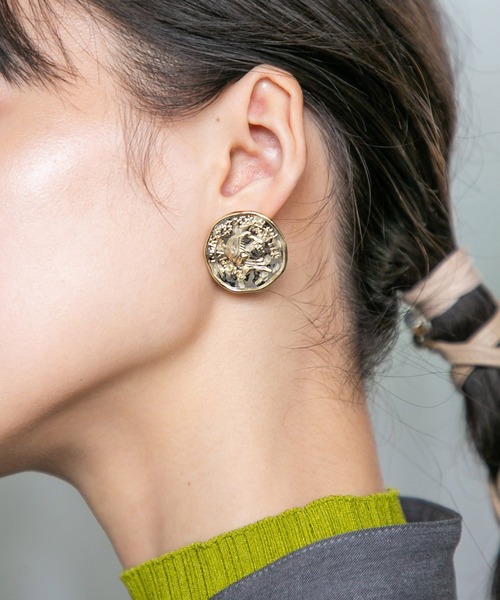  REFLECT シルバーピアス（両耳用） セール】【Bz】エッジハートクロスピアス(RZ)（ピアス（両耳用