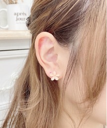 apres jour | 【apres jour×ARIAZ】ドロップフラワーピアス(ピアス（両耳用）)