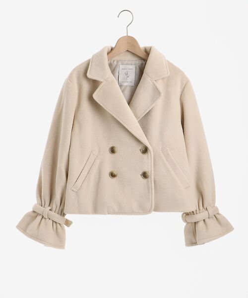 MAJESTIC LEGON（マジェスティックレゴン）の「Ladyショートコート（その他アウター・レディース・アイボリー/モカ/グレイッシュベージュ・SMALL/MEDIUM）」の22枚目の写真