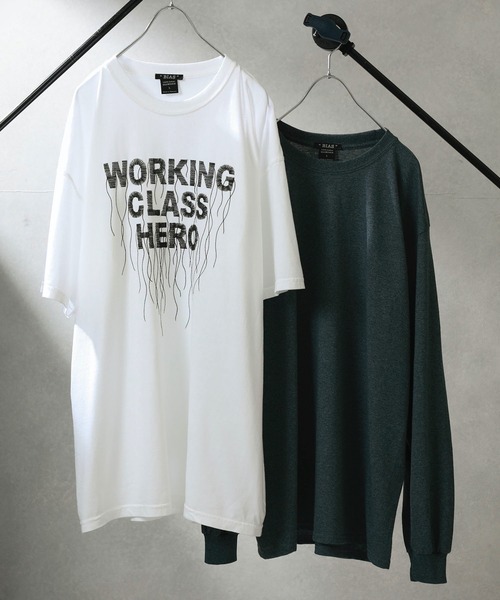 BIAS（バイアス）の「【BIAS】ロゴプリントTee＆ロンTセット（Tシャツ/カットソー・メンズ・ホワイト系その他/クリア/ブラック系その他2/ホワイト/ダークグレー/ブラック×ブラック/オフホワイト・LARGE/SMALL/MEDIUM）」の4枚目の写真