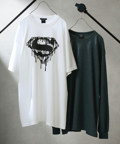 BIAS（バイアス）の「【BIAS】ロゴプリントTee＆ロンTセット（Tシャツ/カットソー・メンズ・ホワイト系その他/クリア/ブラック系その他2/ホワイト/ダークグレー/ブラック×ブラック/オフホワイト・LARGE/SMALL/MEDIUM）」の2枚目の写真