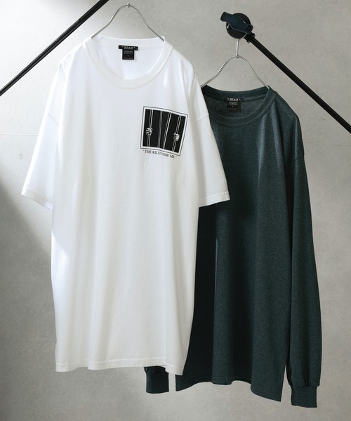 BIAS（バイアス）の「【BIAS】ロゴプリントTee＆ロンTセット（Tシャツ/カットソー・メンズ・ホワイト系その他/クリア/ブラック系その他2/ホワイト/ダークグレー/ブラック×ブラック/オフホワイト・LARGE/SMALL/MEDIUM）」の3枚目の写真