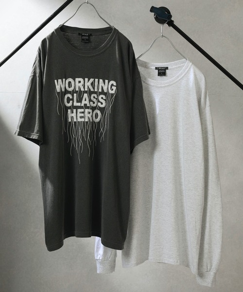 BIAS（バイアス）の「【BIAS】ロゴプリントTee＆ロンTセット（Tシャツ/カットソー・メンズ・ホワイト系その他/クリア/ブラック系その他2/ホワイト/ダークグレー/ブラック×ブラック/オフホワイト・LARGE/SMALL/MEDIUM）」の5枚目の写真