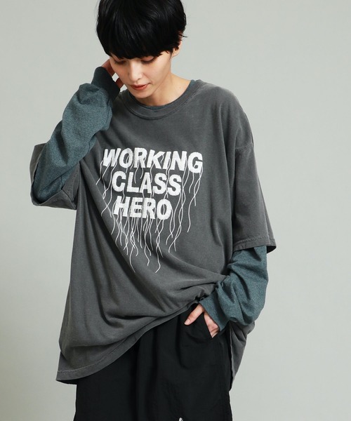 BIAS（バイアス）の「【BIAS】ロゴプリントTee＆ロンTセット（Tシャツ/カットソー・メンズ・ホワイト系その他/クリア/ブラック系その他2/ホワイト/ダークグレー/ブラック×ブラック/オフホワイト・LARGE/SMALL/MEDIUM）」の22枚目の写真