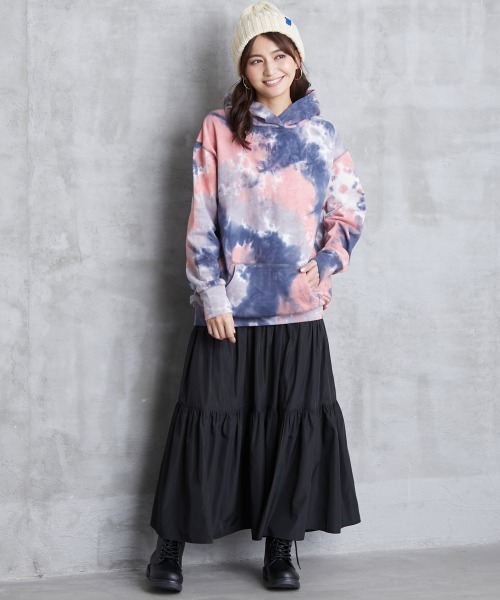 ROSE FAN FAN(ローズファンファン)の「大きいサイズ ロングティアードスカート ローズファンファン(スカート・レディース・ブラック/カーキ・LL/3L/4L/5L/L/6L)」の21枚目の写真