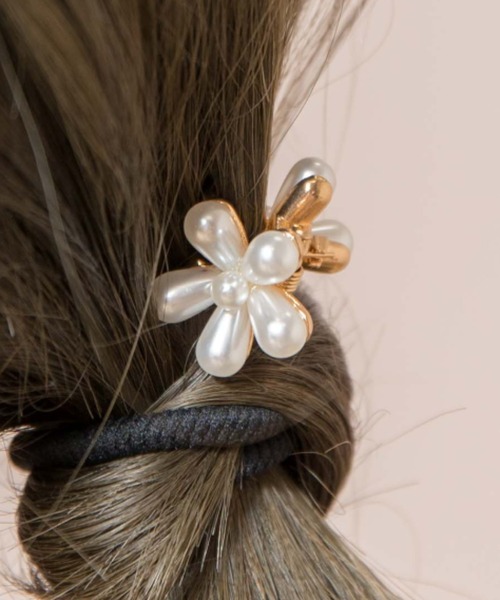 flower（フラワー）の「パールペタルクリップ（バレッタ/ヘアクリップ・レディース・ホワイト・FREE）」の10枚目の写真