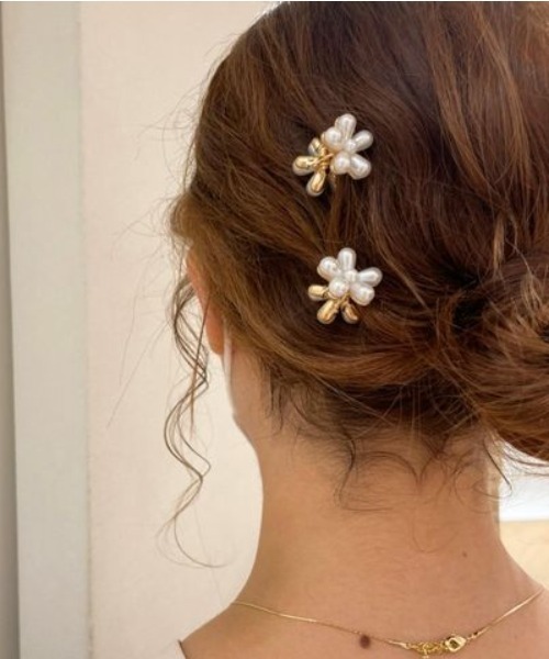flower（フラワー）の「パールペタルクリップ（バレッタ/ヘアクリップ・レディース・ホワイト・FREE）」の11枚目の写真
