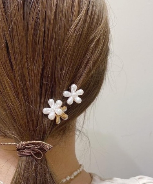 flower（フラワー）の「パールペタルクリップ（バレッタ/ヘアクリップ・レディース・ホワイト・FREE）」の18枚目の写真