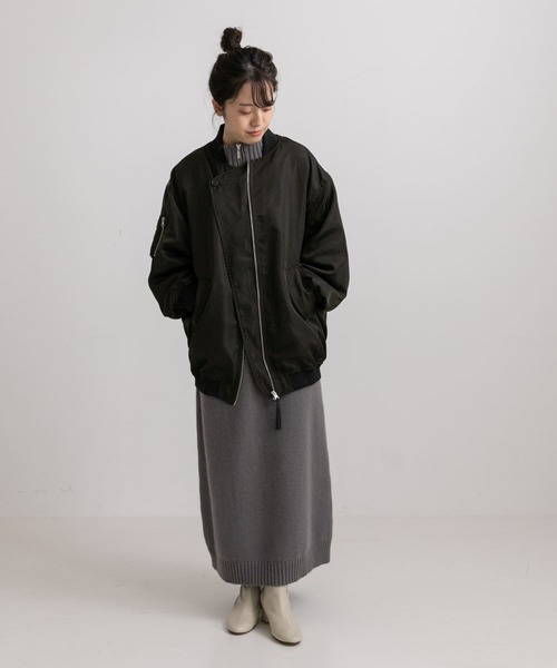 LAATO（ラート）の「ZIP KNIT ONE PIECE（ワンピース・レディース・ベージュ/グレー・FREE）」の15枚目の写真