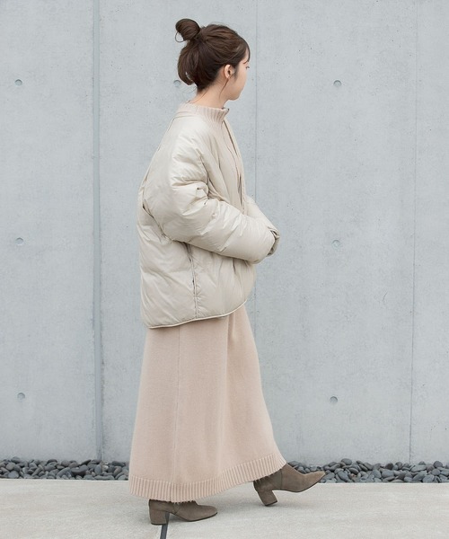 LAATO（ラート）の「ZIP KNIT ONE PIECE（ワンピース・レディース・ベージュ/グレー・FREE）」の16枚目の写真