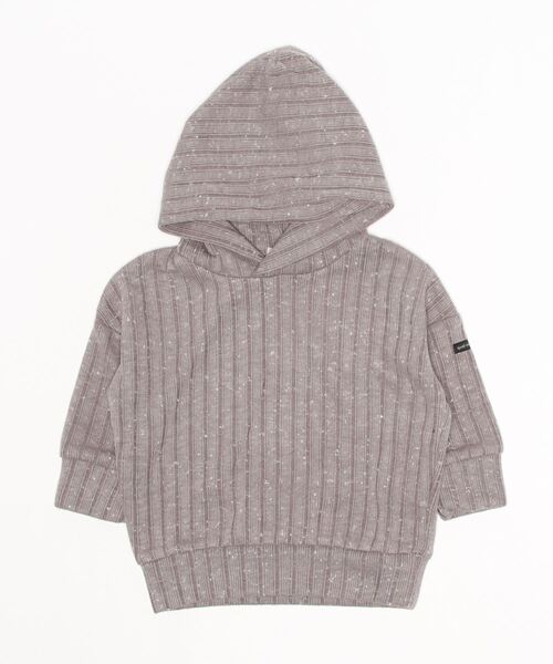 quoti use fith（クゥオティ　ユース　フィス）の「フワツブリブ 長袖 パーカー（パーカー・キッズ・アイボリー/ブルー/ブラウン・90/100/80/110/120/130）」の3枚目の写真