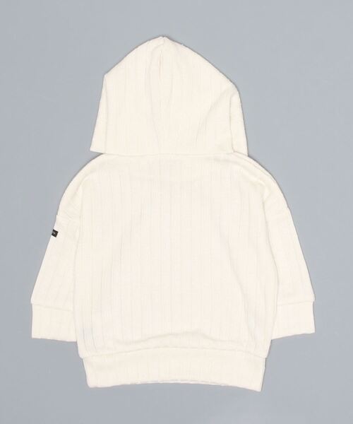 quoti use fith（クゥオティ　ユース　フィス）の「フワツブリブ 長袖 パーカー（パーカー・キッズ・アイボリー/ブルー/ブラウン・90/100/80/110/120/130）」の4枚目の写真