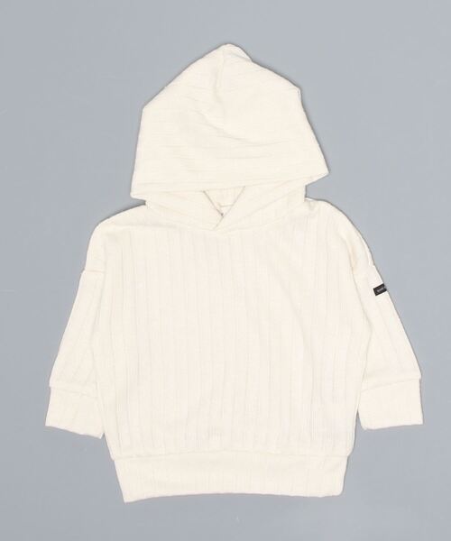 quoti use fith（クゥオティ　ユース　フィス）の「フワツブリブ 長袖 パーカー（パーカー・キッズ・アイボリー/ブルー/ブラウン・90/100/80/110/120/130）」の9枚目の写真