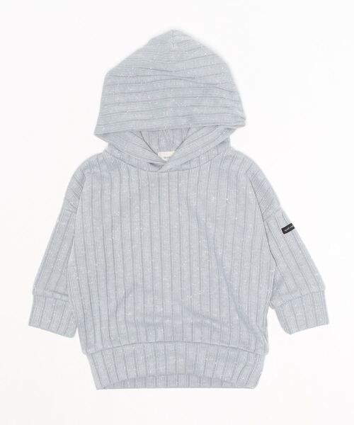 quoti use fith（クゥオティ　ユース　フィス）の「フワツブリブ 長袖 パーカー（パーカー・キッズ・アイボリー/ブルー/ブラウン・90/100/80/110/120/130）」の8枚目の写真