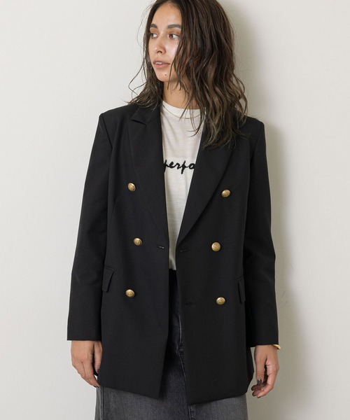 Whim Gazette（ウィムガゼット）の「ブレザー（テーラードジャケット・レディース・ブラック・FREE）」の3枚目の写真