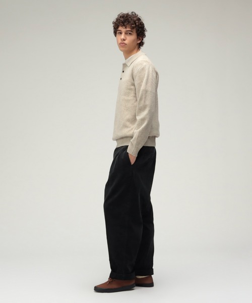 BEAMS PLUS（ビームスプラス）の「BEAMS PLUS / 9ゲージ ニット ポロ（ポロシャツ・メンズ・グリーン/チャコールグレー/ブラウン/ベージュ/ネイビー/ワイン/ゴールド/ケリーグリーン・X-LARGE/MEDIUM/SMALL/LARGE）」の9枚目の写真