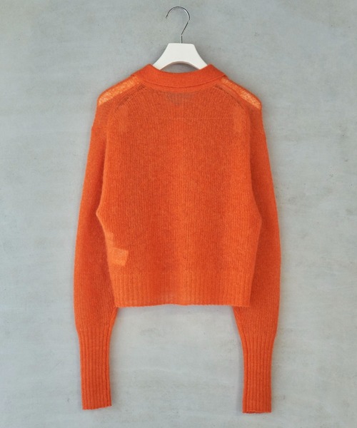 lautreamont BLEUBLANC（ロートレアモンブルーブラン）の「<lautreamont BLEUBLANC>モヘアニットカーディガン≪手洗い可能≫（カーディガン/ボレロ・レディース・グレー/ブラック/グリーン/オレンジ・9号）」の9枚目の写真