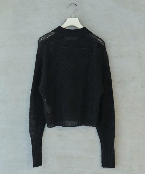 lautreamont BLEUBLANC（ロートレアモンブルーブラン）の「<lautreamont BLEUBLANC>モヘアニットカーディガン≪手洗い可能≫（カーディガン/ボレロ・レディース・グレー/ブラック/グリーン/オレンジ・9号）」の17枚目の写真