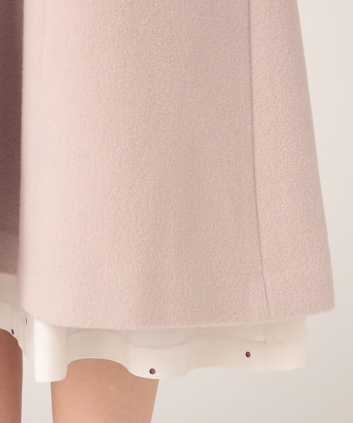 LAISSE PASSE(レッセパッセ)の「ファー衿ベルテッドコート(ステンカラーコート・レディース・モカ/ラベンダー・MEDIUM/SMALL)」の11枚目の写真