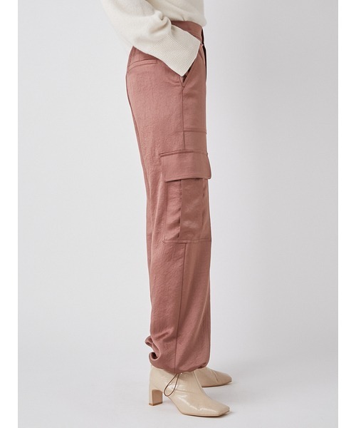 FRAY I.D(フレイアイディー)の「ドロストサテンカーゴパンツ(その他パンツ・レディース・ブラウン/ホワイト・0/1)」の11枚目の写真