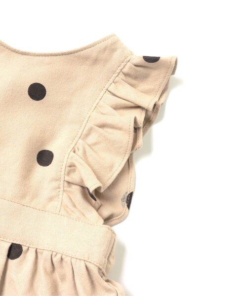 apres les cours(アプレレクール)の「WEB限定 2Pドットフリルジャンスカ(ジャンパースカート・キッズ・ベージュ/アイボリー/ブラウン・120cm/130cm/140cm/80cm/90cm/110cm/100cm)」の19枚目の写真