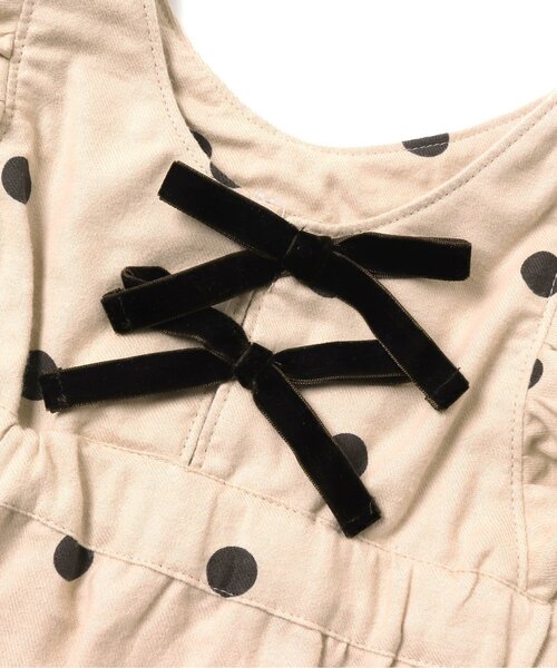 apres les cours(アプレレクール)の「WEB限定 2Pドットフリルジャンスカ(ジャンパースカート・キッズ・ベージュ/アイボリー/ブラウン・120cm/130cm/140cm/80cm/90cm/110cm/100cm)」の21枚目の写真