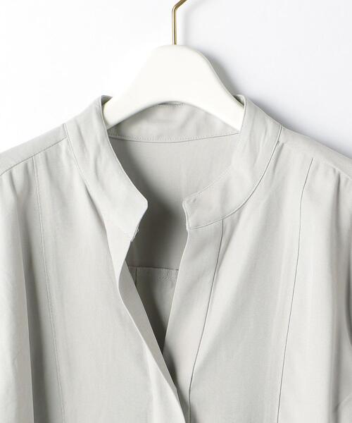 green label relaxing(グリーンレーベルリラクシング)の「キリカエ オーバーサイズ ブラウス(シャツ/ブラウス・レディース・ライトグレー/オフホワイト/モカ・FREE)」の20枚目の写真