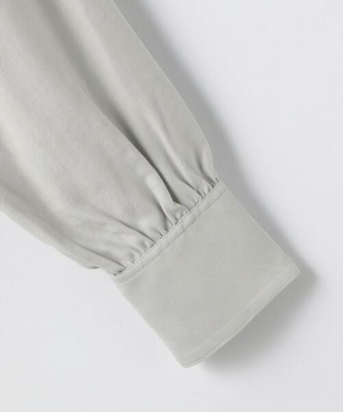 green label relaxing(グリーンレーベルリラクシング)の「キリカエ オーバーサイズ ブラウス(シャツ/ブラウス・レディース・ライトグレー/オフホワイト/モカ・FREE)」の21枚目の写真